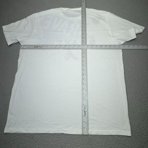 Atlanta Braves Shirt Mens Extra Large White Spring Training Disney ESPN Baseball - Picture 9 of 12